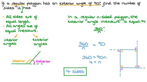 Question Video: Finding the Number of Sides of a Regular Polygon given the Measure of Its ...