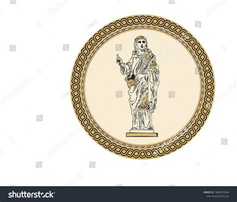 Ancient Roman Greek Coin Symbol Round Stock Vector (Royalty Free) 1848576244 | Shutterstock