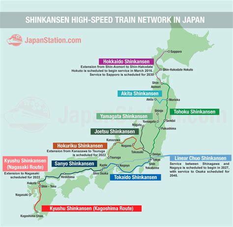 Map Shinkansen high-speed train network in Japan | Japan, Speed training, Japan map