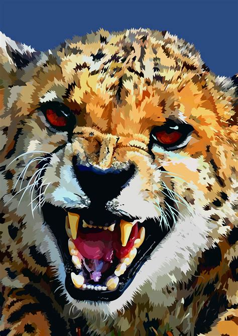 Cheetah Vector by elviraNL on DeviantArt