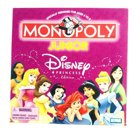 Monopoly Junior Disney Princess Edition by Hasbro 2004 Complete ...