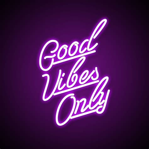 Good Vibes Quote Neon Lights - Neonize It!