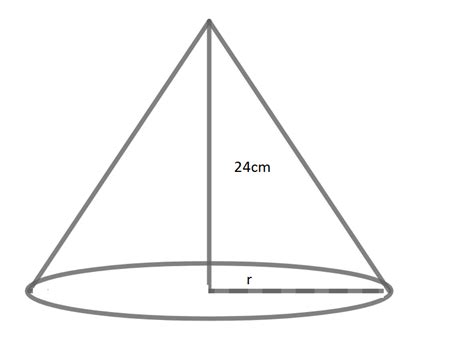 The volume of solid right cylinder cones is 4928cu.cm. If a height is ...