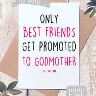 will you be my Godmother card,godparent card fr... - Folksy