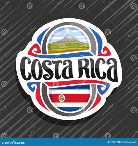 Vector Logo For Costa Rica | CartoonDealer.com #122412122