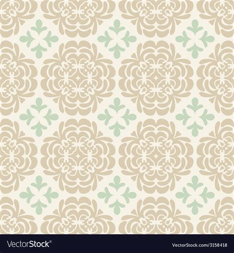 Beige wallpaper pattern Royalty Free Vector Image