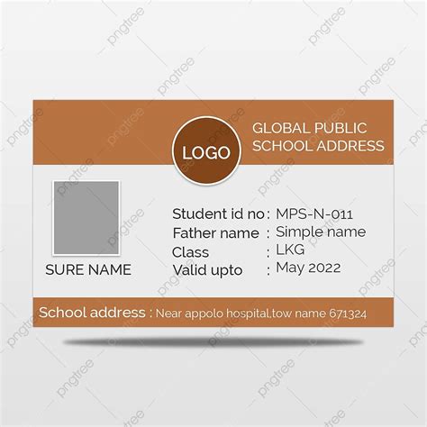 School Id Card Design Template Template Download on Pngtree