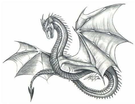 Scary Dragon Drawing at PaintingValley.com | Explore collection of Scary Dragon Drawing