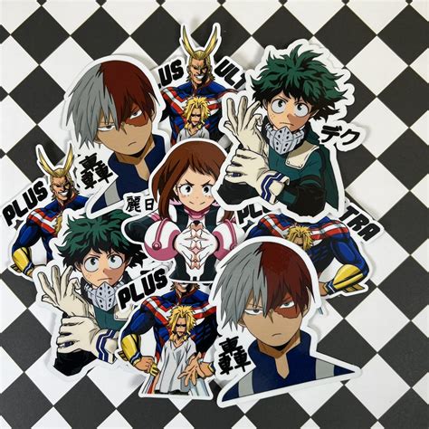 Buy My Hero Academia Sticker Pack, MHA Fanart, Hand Drawn Fan Art My Hero Academia, Anime ...