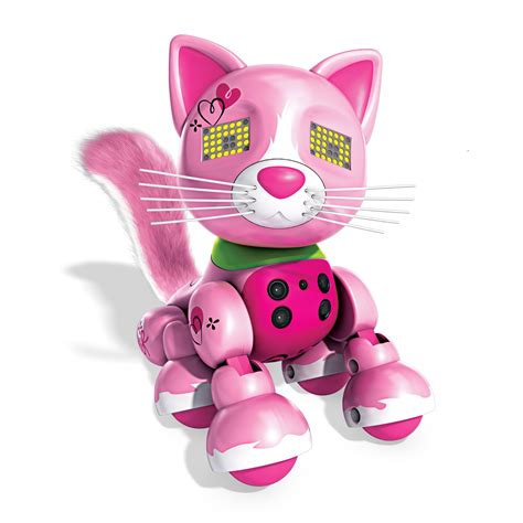 Zoomer Interactive Kitten Arista Robot Sensor Toy Kitty Cat Pet Light Sound Play | eBay