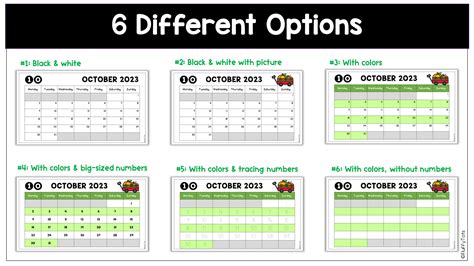 5 Fun Ways to Use Classroom Monthly Calendar - FluffyTots