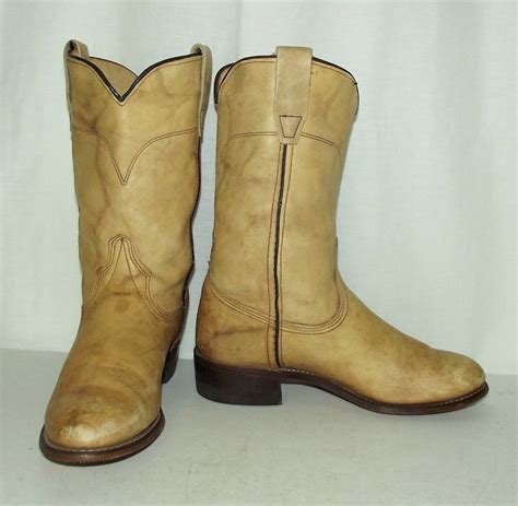 Light Tan Cowboy Boots Womens Size 5.5 M Wrangler Brand - Etsy