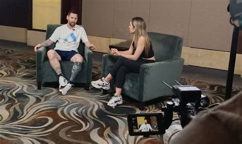 Lionel Messi en una entrevista exclusiva con Sofía Martínez