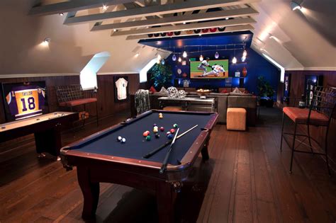 50 Man Cave Ideas that Turn the Basement into a Getaway Spot | Attic ...