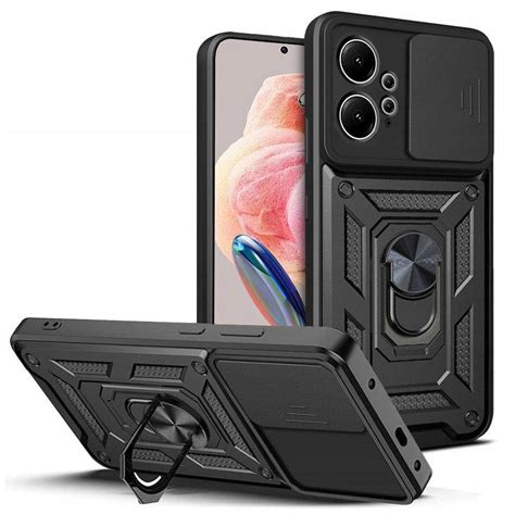 Case XIAOMI REDMI NOTE 12 4G Tech-Protect Camshield Pro black | cases and covers \ Types of ...