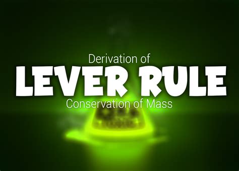 Derivation of Lever Rule