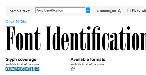 Fun With Fonts--Identifont typeface identification and search