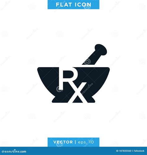 RX Medical Icon Vector Logo Design Template. Stock Vector - Illustration of pharmacy, letter ...