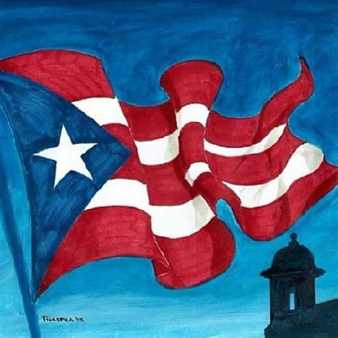 Vibrant Puerto Rican Flag