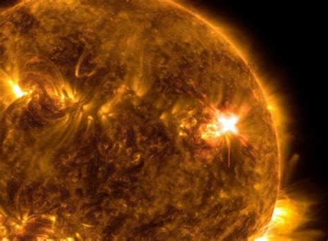 Sun Unleashes Series of Huge Solar Flares Sending Storms Racing at Earth