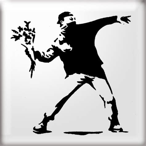 Banksy Flower Thrower Stencil Free Stencil Gallery Banksy Flower | Hot Sex Picture