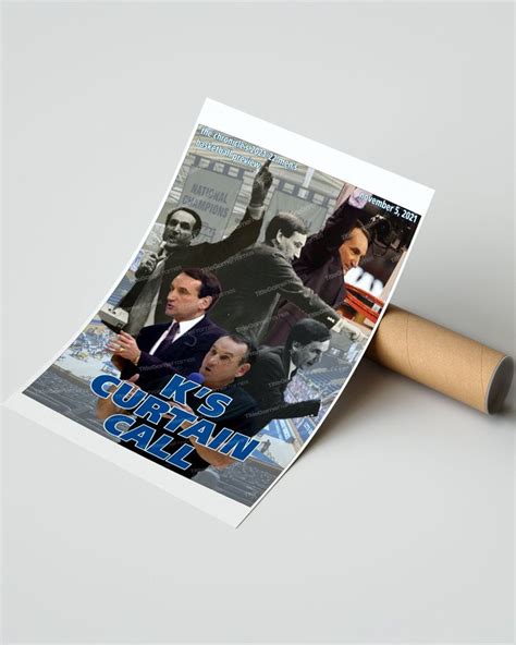 2022 Duke Blue Devils Coach K Farewell Framed Newspaper Print in 2024 | Coach k, Duke blue ...