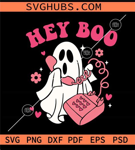 Hey boo ghost SVG, Ghost Svg, Ghost Halloween Svg, Boo Svg, Hey Boo ...