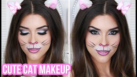 Cute & Sexy Cat Halloween Makeup Tutorial | Quick & Easy Halloween Costume! - YouTube