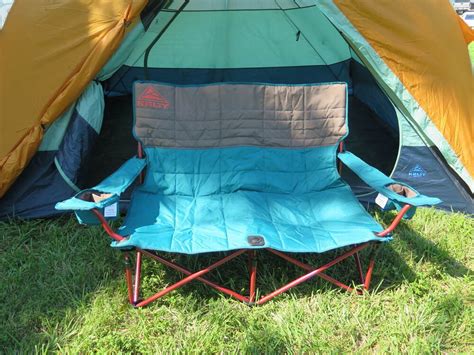 Kelty Low Loveseat Camp Chair - 13-1/2" Tall Seat - Teal and Brown ...