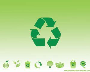 Green and Recycling PPT Template for PowerPoint