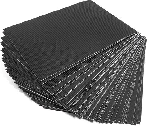 Amazon.com: Bright Creations 48 Pack Corrugated Cardboard Paper Sheets (Black, 8.5 x 11 in)