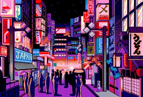 Tokyo Pixel Art Wallpapers - Top Free Tokyo Pixel Art Backgrounds - WallpaperAccess