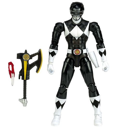 Power Rangers Mighty Morphin Legacy Black Ranger 6.5 Action Figure Metallic, MMPR Bandai America ...