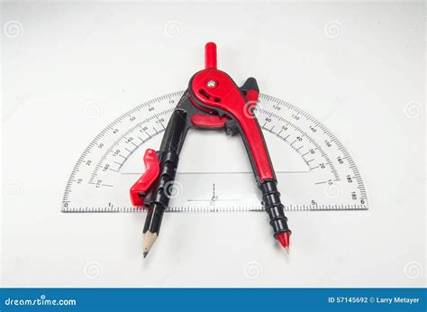 Compass And Protractor Stock Photo | CartoonDealer.com #57145692