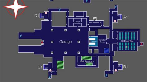 DMZ BUILDING 21 MAP INCLUDING ALL FLOORS, ROOMS AND POI LOCATIONS