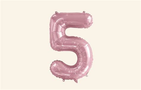 Pink Number 5 Balloon - Queenparty