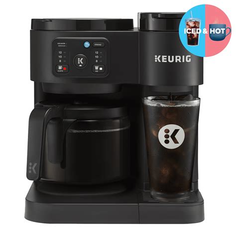 Keurig K-Duo Essentials, Hot & Iced Single-Serve K-Cup Pod Coffee Maker & Carafe, Black – Sansujyuku