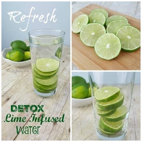 Detox Lime Infused Water - Thrifty Jinxy