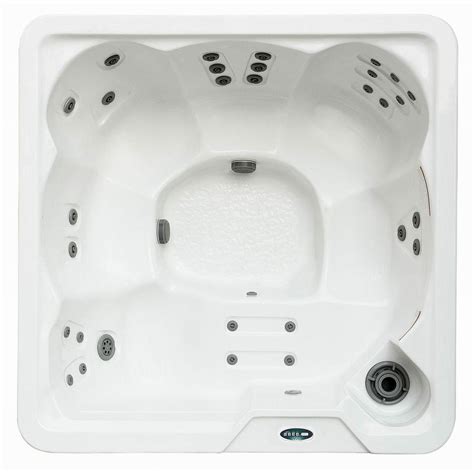 Aston 6-Person 30-Jet Hot Tub Spa with Lounger in Snow White-HT642W - The Home Depot