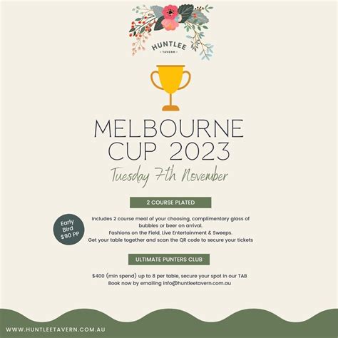 Melbourne Cup 2023 — Huntlee Tavern