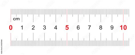 Ruler of 100 millimeters. Ruler of 10 centimeters. Calibration grid. Value division 1 mm ...