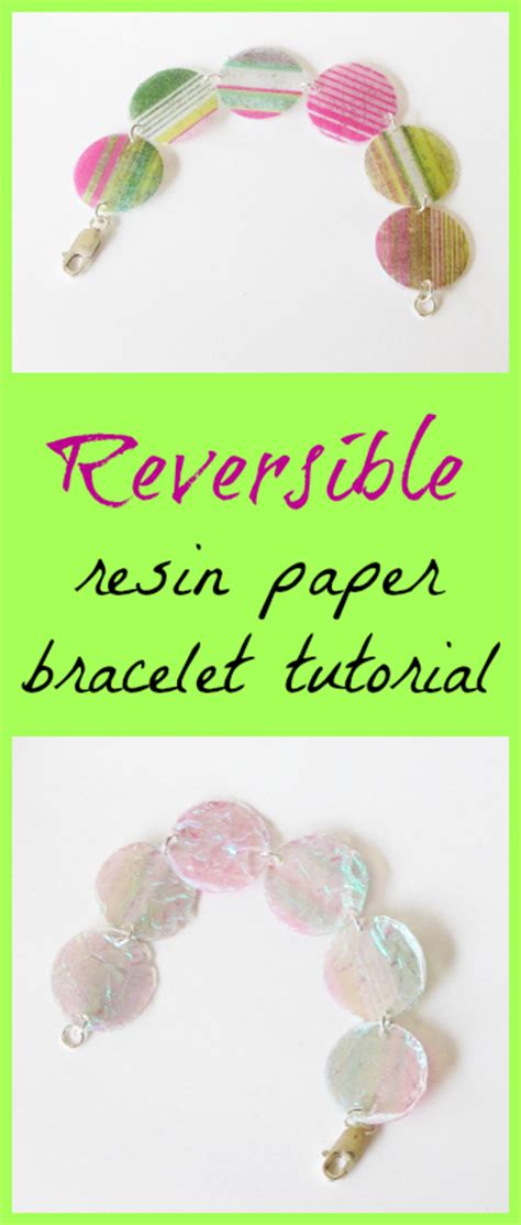 Resin paper bracelet tutorial - Resin Obsession