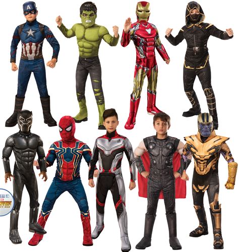 Deluxe Avengers Endgame Boys Fancy Dress Marvel Comics Superhero Kids Costumes | eBay