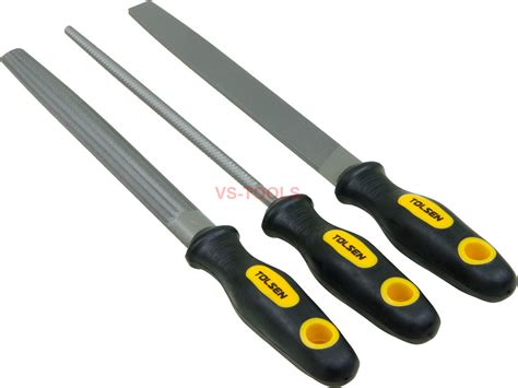 3pcs T12 Carbon Steel Rasp File Set Grinder Half Round Flat ...