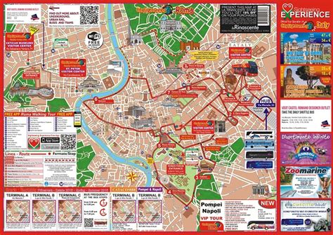 Rome Attractions Map | FREE PDF Tourist City Tours Map Rome 2024 | Rome attractions, Rome ...