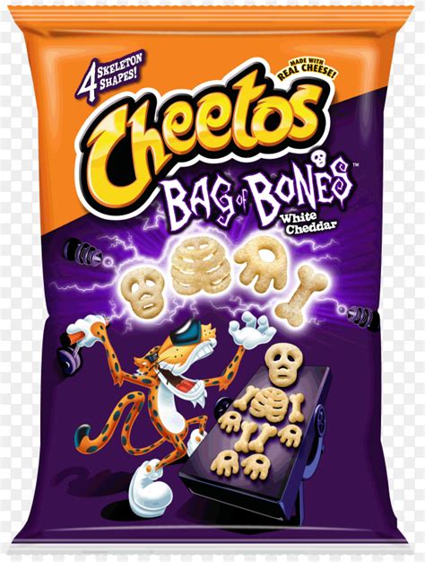 Cheetos Bag of Bones, White Cheddar on transparent background PNG - Similar PNG