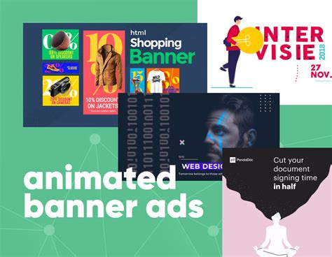 Animated Banner Ads Examples that Turn Info into Clickable Content