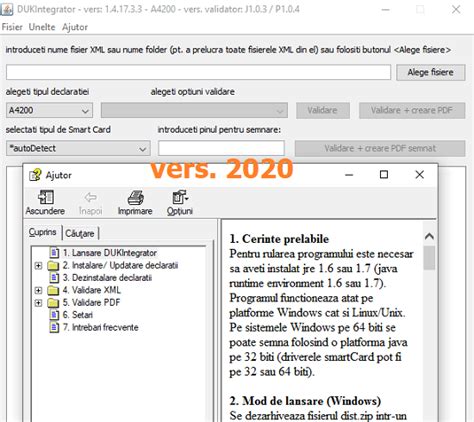 DUKIntegrator (2020) – ANAF a actualizat programul la versiunea nr. 1.4.17.3.3 (feb. 2020 ...