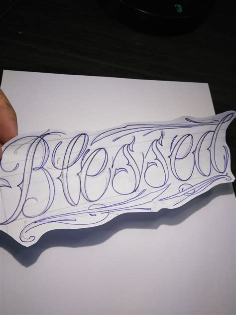 Update 72+ blessed tattoo lettering - in.cdgdbentre