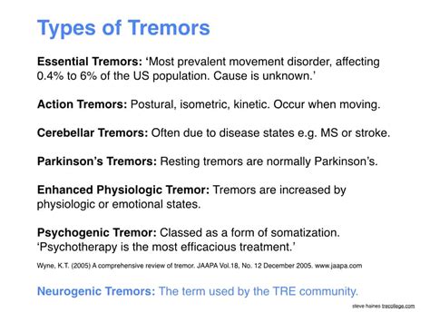 types of tremors.001 | TRE College